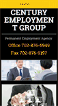 Mobile Screenshot of centuryemploymentgroup.com